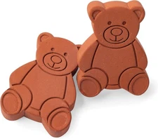 Fox Run Terracotta Brown Sugar Keeper and Saver, Bear, 1 Count (Pack of 1) 