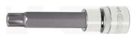 "Ks Tools 1/2\" Chromeplus Bit-Stecknuss Ribe Mit Stirnlochbohrung, Lang, M5"