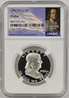 1956 Type 2 Ben Franklin Half Dollar 50 C NGC PF 69* 90% Silver Portrait Label