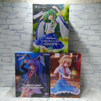 Touhou Project Noodle Stopper Figure Set of 3 Sanae Kochiya, Reisen, Alice