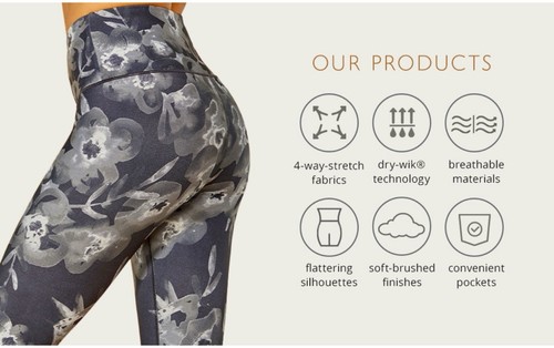 Balance Collection NWT Dri-Wik Leggings Yoga Running Pants Size M Black ...