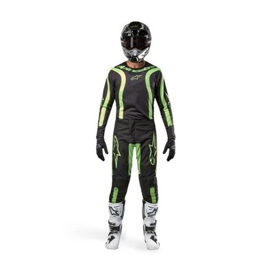 Alpinestars Cross Enduro Trial Mtb Fluid Lurv 2024 Overall Schwarz Gelb