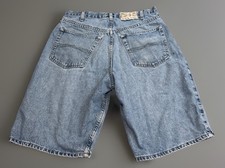 Vtg Bugle Boy 765 Denim Jean Shorts 90s Y2K Cyber Grunge Skater 32 Distressed