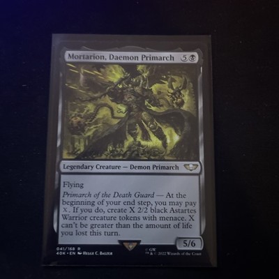 1x MORTARION, DAEMON PRIMARCH - Warhammer 40k - MTG - Magic the Gathering