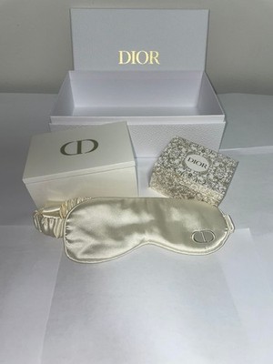 Dior Beauty Silky Sleep Eye Mask + Gold Toile Jewelry Box + CD Gift Box Lot GWP