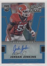 2016 Panini Prizm Collegiate Draft Picks Blue Jordan Jenkins #184 Auto 0c2