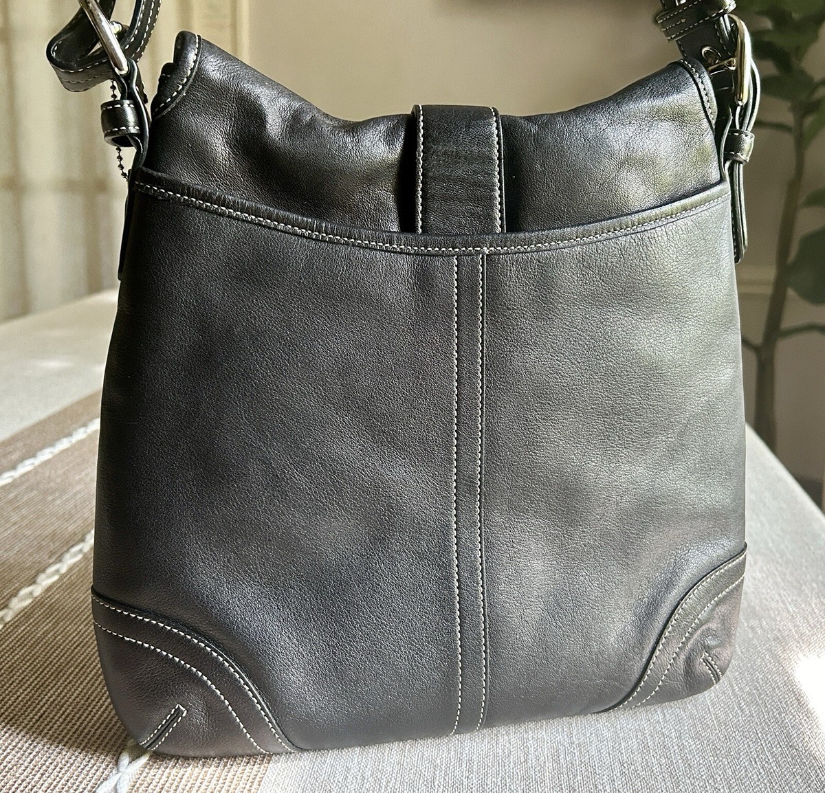 Vintage Coach 9480 Saddle Bag Leather Hobo Purse Signature Vintage Coach 9480 Saddle Bag Leather Hobo Purse Signature