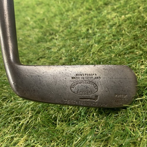 Putter Vintage Tom Stewart Stewart Gardner – Manche En Caryer, 34,5 Pouces, Main Droite, Années 1920