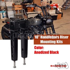 Morsetto superiore monopezzo rialzo manubrio 10" 1" per Harley barra 1" Sportster 883 1200