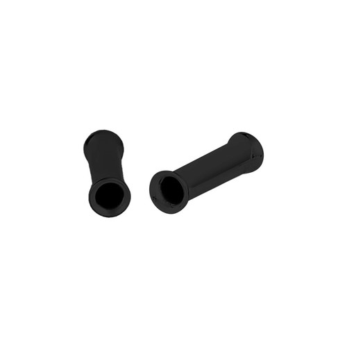 Pair of Surgical Steel PVD Black Double Flare Ear Tunnels Earlets Gauges Plugs - Picture 22 of 108