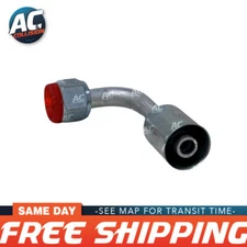 CLIMAPARTS Fitting 90 Degree Female Standard Aluminum O-Ring #10 w/ FERRULE