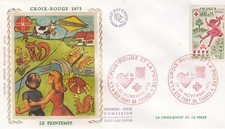 FRANCE 1975 FDC CROIX ROUGE YT 1860