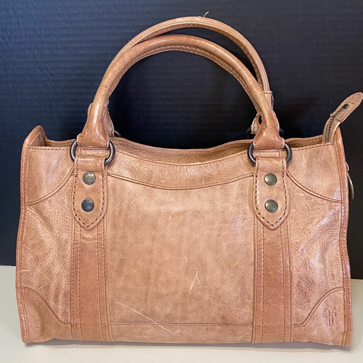 Frye Melissa DUSTY ROSE Italian Leather Satchel Crossbody Bag DB147 NEW 388