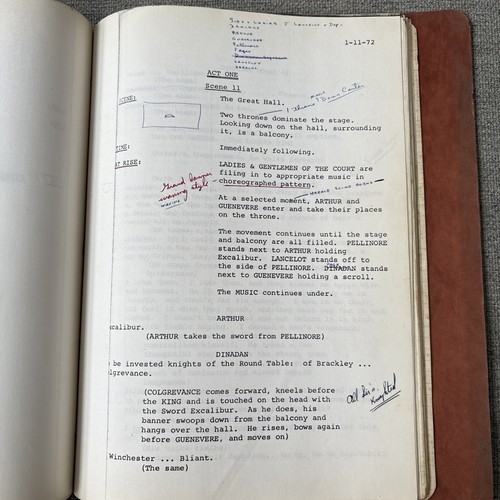 Camelot by Alan J. Lerner 1962 Musical Play Tams-Witmark RENTAL Script - Picture 15 of 21