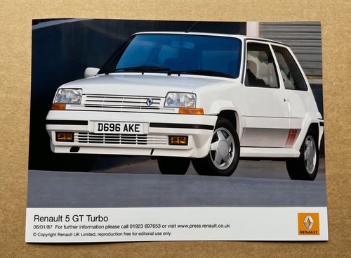 Renault 5 GT Turbo Pressefoto
