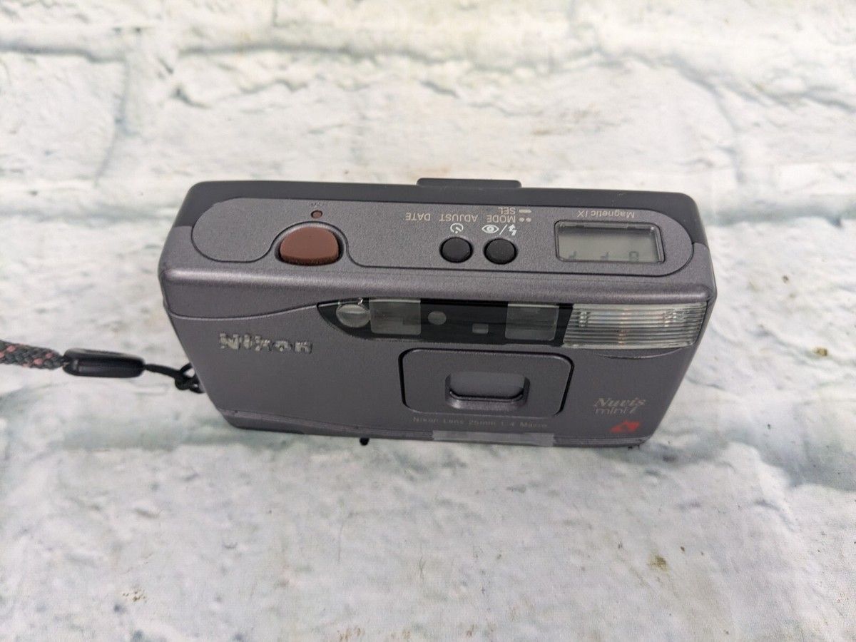 Nikon Nuvis mini i 25mm f/4 Macro Point & Shoot APS Camera w