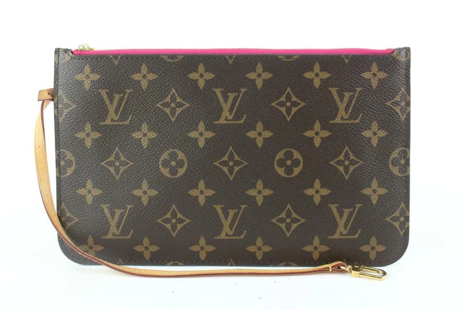 Monogram Canvas Neverfull PM Pochette Zippered Clutch Bag