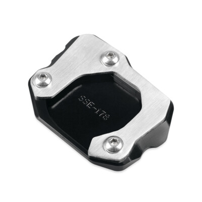 Zijstandaardkussen Vergroter Voor F700GS 2013-2017 F700 GS Motorfiets CNC Aluminium Zijstandaard Stand Extension Ondersteuningsplaat(Zwart