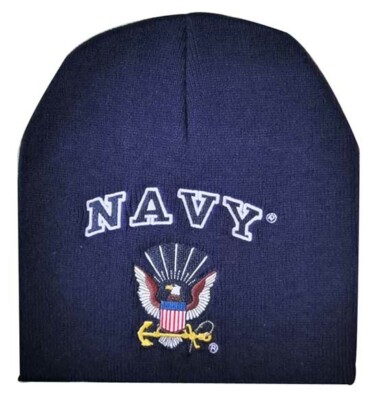 Navy Eagle Logo Beanie Official US Navy Licensed Hat Warm Hat