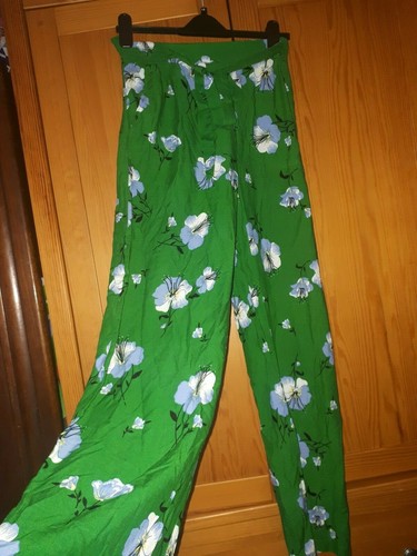 PRIMARK Loose Fit Floral Print Green 