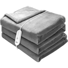 Electric Heated Throw Blanket Warming 72" x 84" with 10hrs Timer Auto-Off