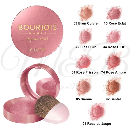 BOURJOIS Little Round Pot Blush Blusher with Mirror and Brush *CHOOSE SHADE*
