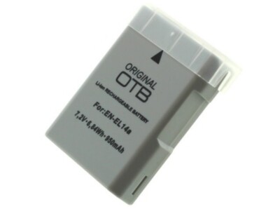 Original OTB Akku EN-EL14 für NIKON CoolPix D3100 D3200 D5100 P7100 P7700 P7800