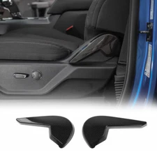 Seat Adjustment Handle Button Decor Cover Trim for Ford F150 2015+ Carbon Fiber