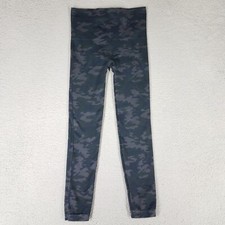 Spanx Seamless Leggings Women's Large Gray Camo Slimming Skinny Pull On Stretch