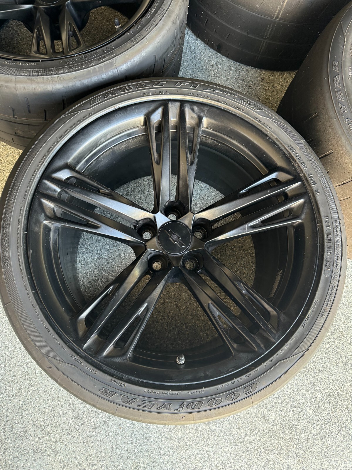 OEM ZL1 1LE Wheels with Goodyear Supercar 3R tires and GM TPMS Sensors