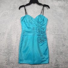 Laundry by Design Party Dress Womens 2 Blue Short Sheath Sweatheart NWT