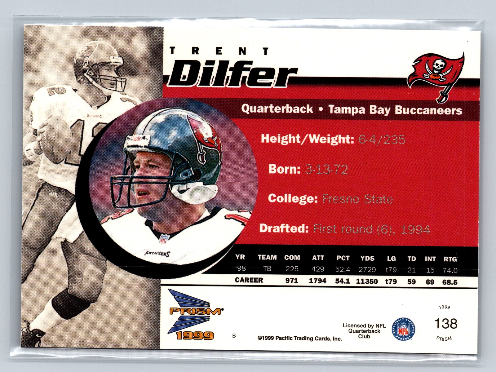 1999-pacific-prism-138-trent-dilfer-for-sale-online-ebay
