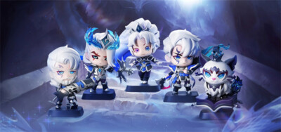 League Of Legends LOL EDG Yuumi Zoe Aphelios Mini Figure Statue
