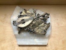 Calamaio con base in alabastro