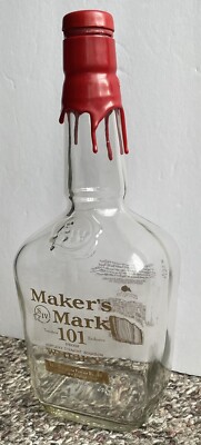 Maker s Mark 101 Proof Kentucky Straight Bourbon Whisky Empty 1 Liter Bottle