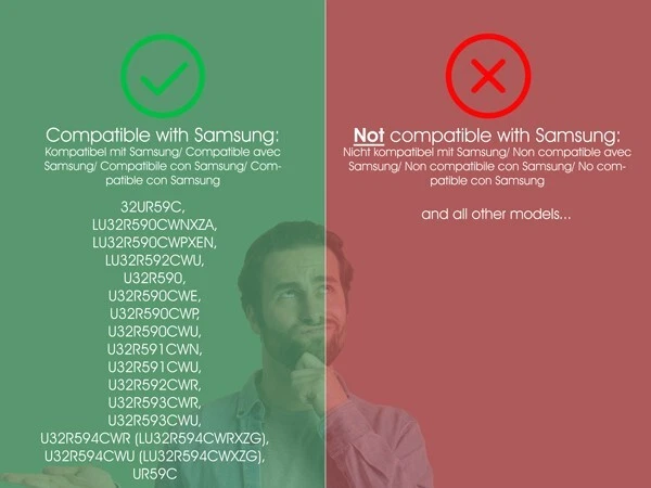 Samsung (U32R590, U32R592, U32R594) VESA Adapter - 75x75mm - Bild 2 von 4