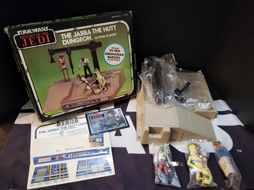Jabba the Hutt Dungeon Playset 1984 STAR WARS Vintage NEW UNUSED Contents