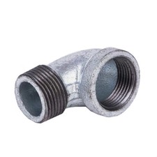 90 Degree Galvanized Malleable Iron Elbow Fittings IG/AG Thread Pipe Fittings