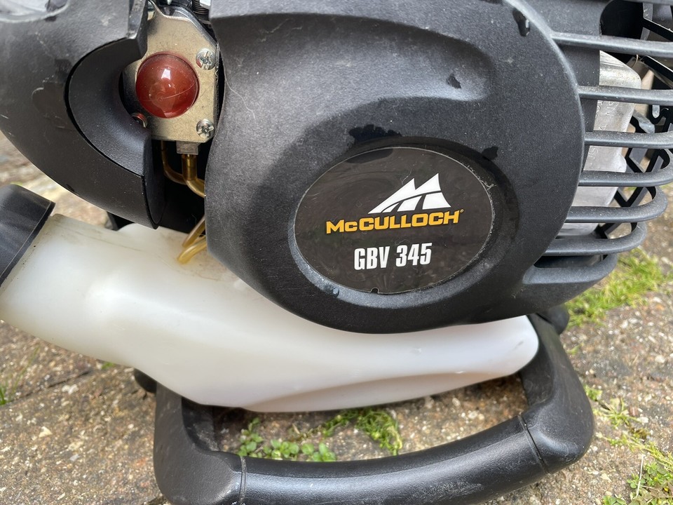 McCULLOCH GBV 345 Petrol Leaf Blower Vacuum Pipe And Bag eBay