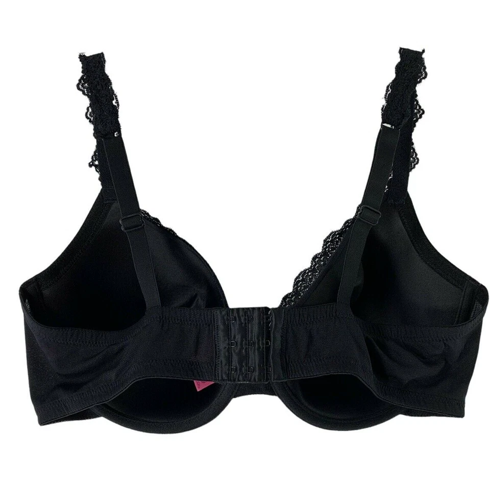 Sujetador Fruit Of The Loom negro 42D con aros ligeramente acolchado estilo FT093 nailon Foto 2 de 4