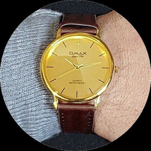 OMAX Klassisch Dünn Unisex Seiko Uhrwerk, Braun Leder Vergoldet Kleid Uhr  SC7491