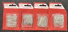 Lot Of 4 360  Silver Christmas Ornament Hook Hangers Metal Wire New