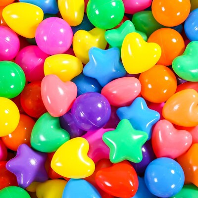 Ball Pit Balls Star - Colorful Play Ball Set For Kids Ball Pits, Pools, And Sensory Play