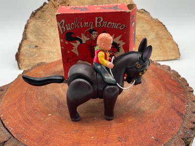 Rare Vintage Modern Toys ''Bucking Bronco'' Toy Made in Japan w/Box--2258.24
