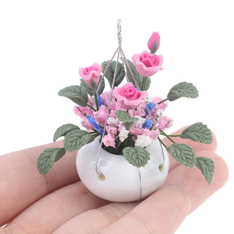 Service à Thé Miniature 1/12 En Porcelaine - 15 Pièces Pour Maison De Poupée, Décor Cuisine Salle à Manger