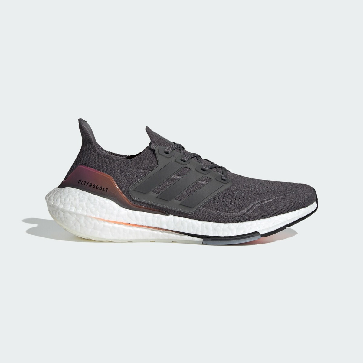 Adidas Ultraboost 21 Running Shoes Mens Sneakers Grey Five/Orange FY0372 US  7-12 | eBay UK