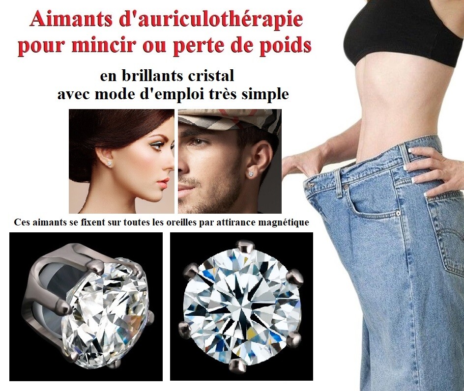 Aimants pour maigrir par auriculothérapie Slim oreille en néodyme discret