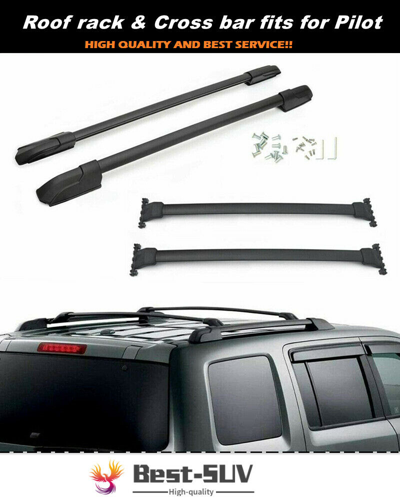 4Pcs Roof Rail Racks Cross Bars Crossbars Carrier Fits for Honda Pilot 2009-2015