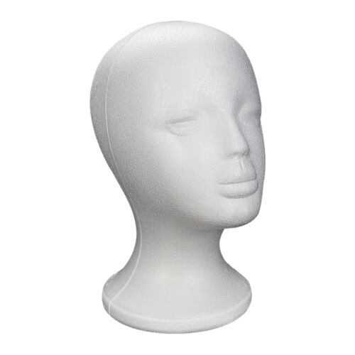 Durable Foam Tall Dummy Female Head Model Display Scarves Wigs Hats Jewellery
