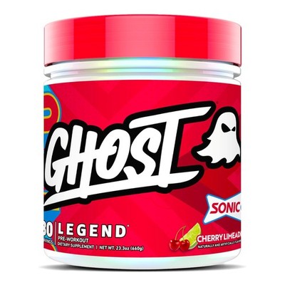 GHOST Legend Pre Workout Powder, Sonic Cherry Limeade - 30 Servings   Pre-